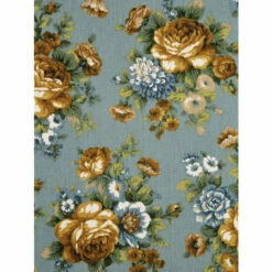 Vermont Country Store Tapestry Rose Chair Pad, In 2 Sizes Light Sage