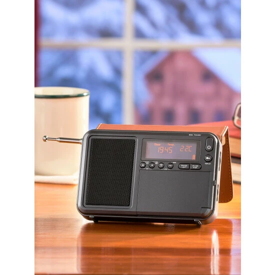 Elite Traveler AM/FM Short And Long Wave Radio Gray - Image 2