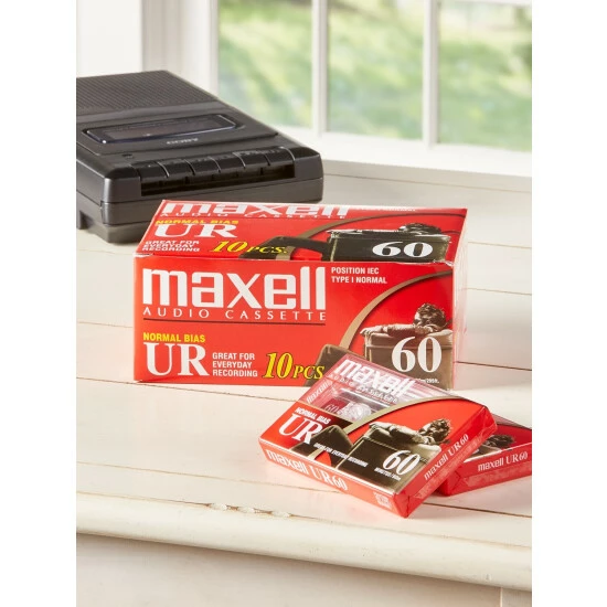 Maxell Blank Cassette Tapes, 10 Pack