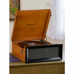 The Original Crosley Record Player Oak
