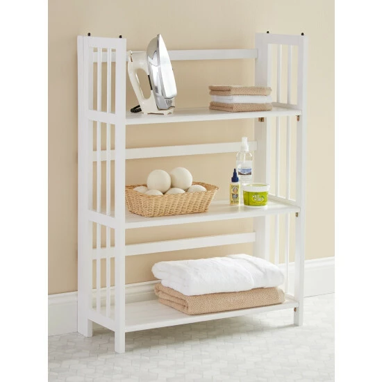 Vermont Country Store Solid Wood Full-Size Folding Bookshelf Natural - Image 2