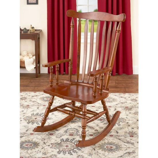 Vermont Country Store Traditional Solid Wood Rocking Chair Black