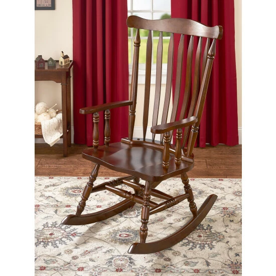 Vermont Country Store Traditional Solid Wood Rocking Chair Black - Image 2