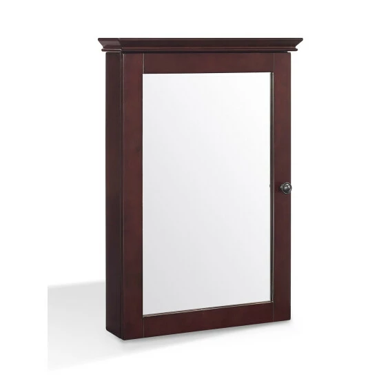 Vermont Country Store Nantucket Mirrored Wall Cabinet White