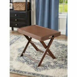 Vermont Country Store Three-in-One Portable Side Table Brown