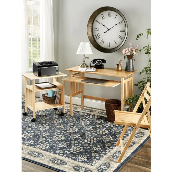 Vermont Country Store Solid Wood Folding Printer/Media Stand Natural - Image 5