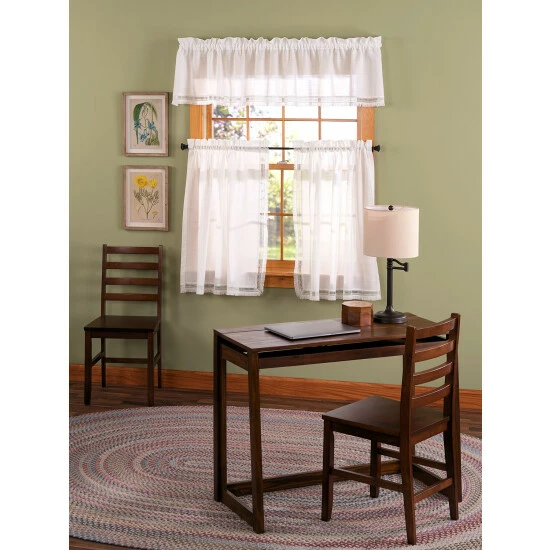 Vermont Country Store Solid Wood Ladderback Chair, Set Of 2 Walnut - Image 4