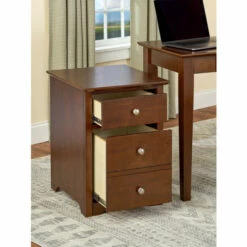 Vermont Country Store Springfield Wood Two-Drawer File Cabinet Espresso