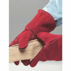 Red Raider Fireplace And Utility Heat-Resistant Suede Safety Gloves