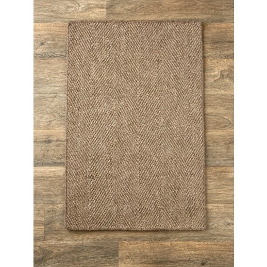 Vermont Country Store Herringbone Wool Area Rug Taupe - Image 10