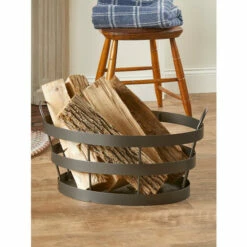 Vermont Country Store Shaker Fireplace Log Basket