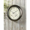 BULOVA Illuminated Outdoor Clock With Thermometer