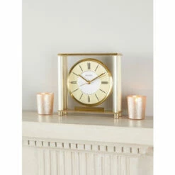 Vermont Country Store Ansonia Brass Mantel Clock