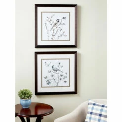 Vermont Country Store Chickadees In Love Art Print, Set Of 2