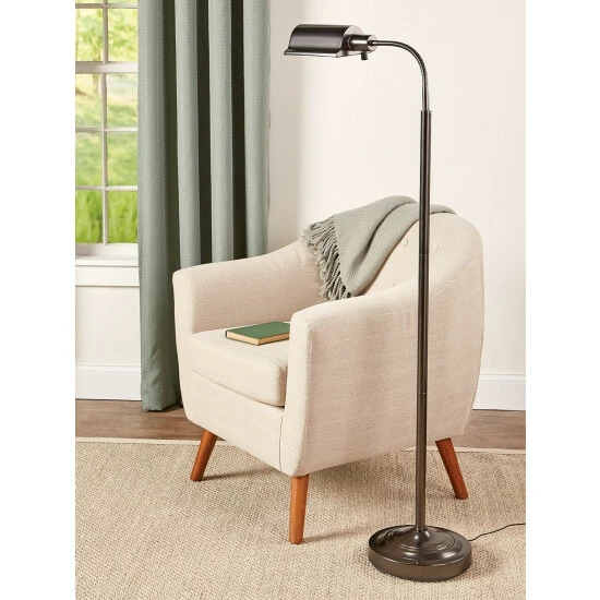 Vermont Country Store Cordless LED Floor Lamp Nickel