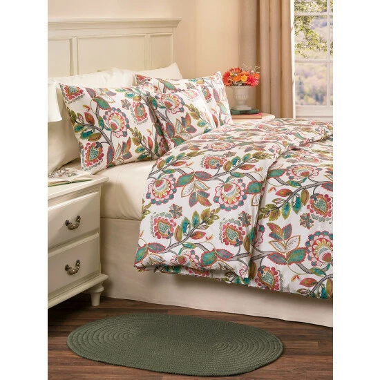 Vermont Country Store Somerset Garden Throw Pillow Red - Image 2