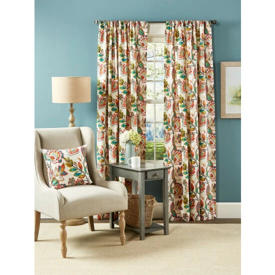 Vermont Country Store Somerset Garden Throw Pillow Red - Image 3