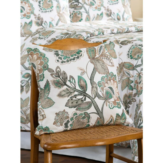 Vermont Country Store Somerset Garden Throw Pillow Red - Image 4