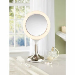 Vermont Country Store Dual-Side Magnifying Ring-Light Mirror