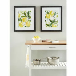 Vermont Country Store Lovely Lemons Art Print, Set Of 2