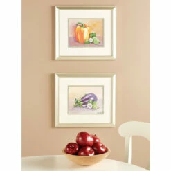 Vermont Country Store Eggplant And Pepper Framed Art Prints By Donnel Barnum, 2 Prints
