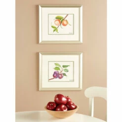 Vermont Country Store Peach And Plum Framed Art Prints By Donnel Barnum, 2 Prints