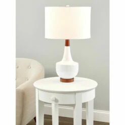 Vermont Country Store Tessa Table Lamp White