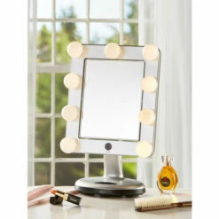 Vermont Country Store Hollywood Lighted LED Bluetooth Vanity Mirror