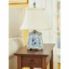Vermont Country Store Blue And White Porcelain Tea Jar Table Lamp