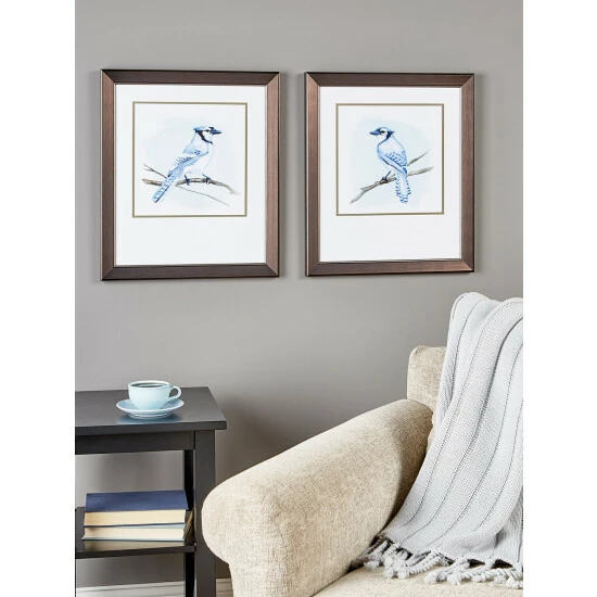 Vermont Country Store Peaceful Blue Jay Art Print, Set Of 2