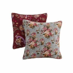 Vermont Country Store Patchwork Harmony Decorative Throw Pillow, Set Of 2
