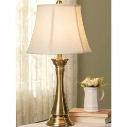 Vermont Country Store Windsor Table Touch Lamp Brushed Steel