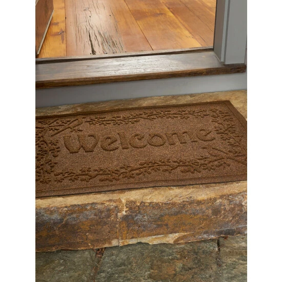 Water Hog Waterhog Spring Bird Welcome Mat Blue