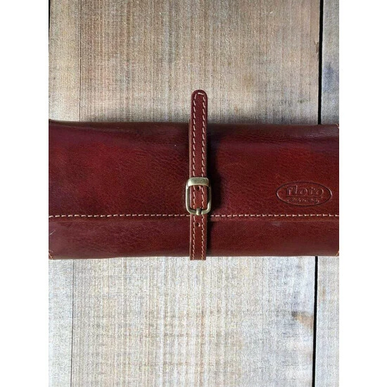 Vermont Country Store Italian Leather Jewelry Roll Black - Image 8