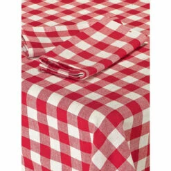 Vermont Country Store Tavern Check Cotton Napkin, 4 Napkins Red