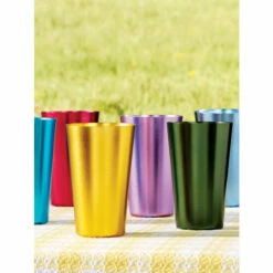 Vermont Country Store Jewel-Tone Aluminum Tumblers, Set Of 6