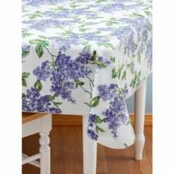 Vermont Country Store Durable Vinyl Tablecloth Grapevine Ivory