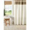 Vermont Country Store Portico Pleats Shower Curtain White