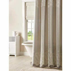 Vermont Country Store Lovely Lace Shower Curtain White