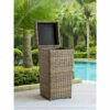 Crosley Backyard Oasis Outdoor Wicker Hamper Weathered Brown