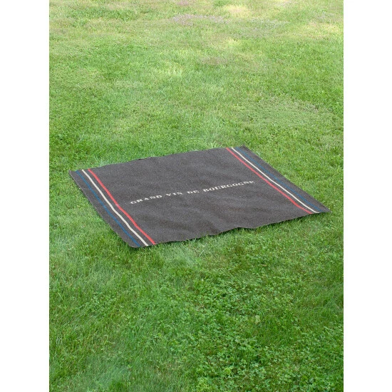 Vermont Country Store French Wine-Region Wool-Blend Picnic Blanket Beaujolais - Image 5