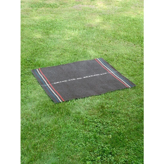 Vermont Country Store French Wine-Region Wool-Blend Picnic Blanket Beaujolais - Image 6