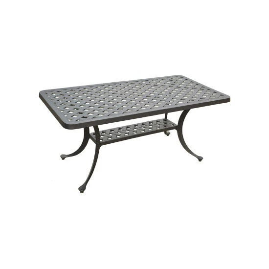 Crosley Lattice And Vines Outdoor Aluminum Coffee Table Black
