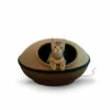 Vermont Country Store Sweet Dreams Heated Pet Sleeping Pod Tan