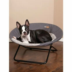 Vermont Country Store Elevated Comfort Pet Cot Gray