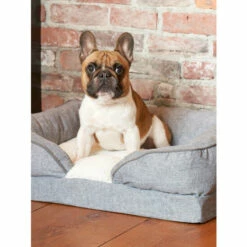 Vermont Country Store Pillow Top Orthopedic Pet Lounger Gray