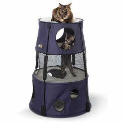 Vermont Country Store Four-Level Kitty Tower Denim