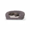 Vermont Country Store Pampered Pet Microfleece Orthopedic Bolster Bed Gray