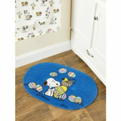 Peanuts Easter Beagle Braided Cotton Throw Rug