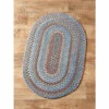 Vermont Country Store Lake Champlain Multicolor Braided Oval Wool Area Rug Brown Multi